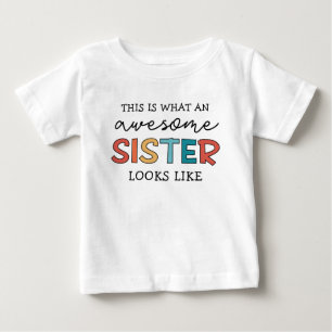 面白い 素晴らしい妹 最高の妹へのギフト ベビーTシャツ