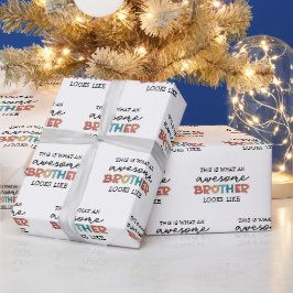 面白い 素晴らしい 兄 | 最高の兄へのプレゼント ラッピングペーパー