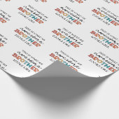 面白い 素晴らしい 兄 | 最高の兄へのプレゼント ラッピングペーパー (角)