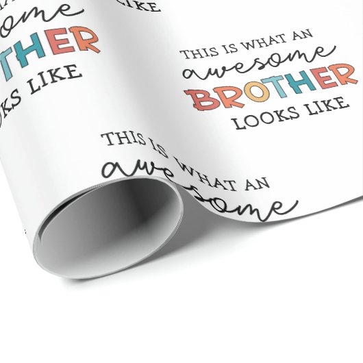 面白い 素晴らしい 兄 | 最高の兄へのプレゼント ラッピングペーパー (ロールコーナー)