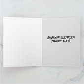 面白い 老化 レトロ ユーモア 誕生日カード カード (内部)