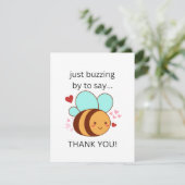 面白い！通りすがりにありがとうを伝えるために、かわいい蜂 出欠カード (スタンド正面)