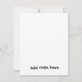 面白い！通りすがりにありがとうを伝えるために、かわいい蜂 出欠カード (裏面)