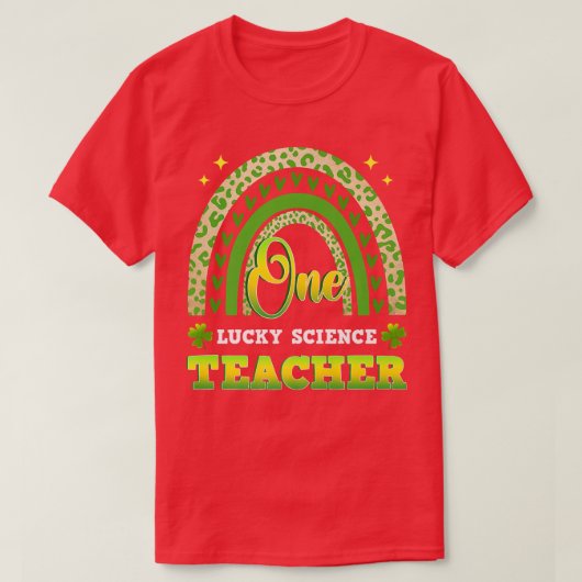 面白い 運がいい 科学の先生Tシャツ Tシャツ (デザイン正面)