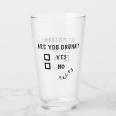 面白い 飲酒 酔っ払い タコス ビール スタイン タンブラーグラス (裏面)