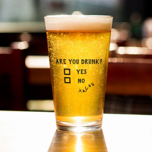 面白い 飲酒 酔っ払い タコス ビール スタイン タンブラーグラス
