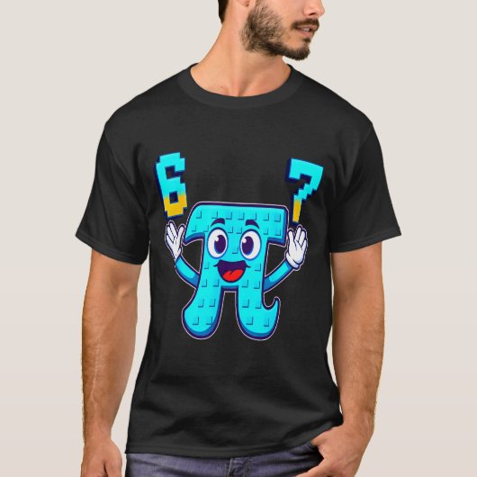 面白い 3.14 6 7 ミーム 数学おたく genz 脳ロット イタリア tシャツ (正面)