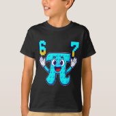 面白い 3.14 6 7 ミーム 数学おたく genz 脳死 イタリア tシャツ (正面)