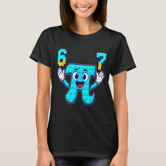 面白い 3.14 6 7 ミーム 数学おたく genz 脳死 イタリア tシャツ