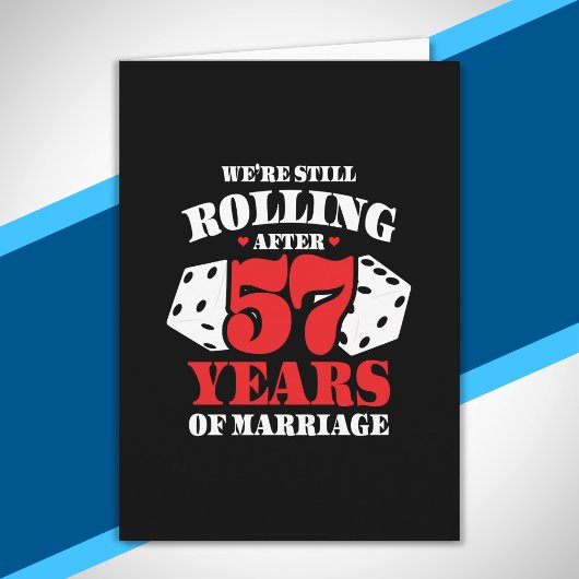面白い！57周年記念の夫婦 57年結婚記念 カード
