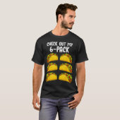 面白い 6パック タコジム フィットネス メキシコ Tシャツ (正面フル)