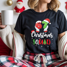 面白い 67 シックス セブン ブレインロット クリスマス スクワッド Tシャツ