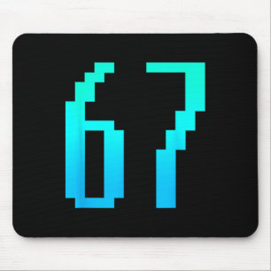 面白い 67 シックス セブン ミーム カップル マッチング レトロ アーケード マウスパッド
