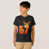 面白い 67 トナカイ クリスマス Six Seven ミーム 6 7 Tシャツ (正面フル)