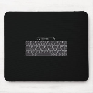 面白い 67 ミーム キーボードボタン マウスパッド