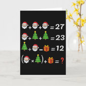 面白い 67 ミーム クリスマス 数学教師 サンタ 6 7 カード (黄色い花)