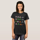 面白い 67 ミーム クリスマス 数学教師 サンタ 6 7 Tシャツ (正面フル)