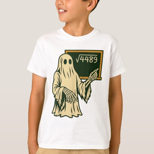 面白い 67 ミーム 平方根 4489 スラング 数学教師 Tシャツ (正面)