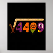 面白い 67 ミーム 数学教師 6 7 ハロウィン 平方根 ポスター (正面)