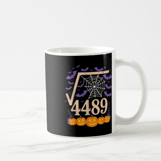 面白い 67 ミーム 数学教師 6 7 平方根 4489 コーヒーマグカップ (右)
