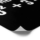 面白い 67 ミーム 数学 六 七 教師 脳腐敗ジョーク ポスター (角)
