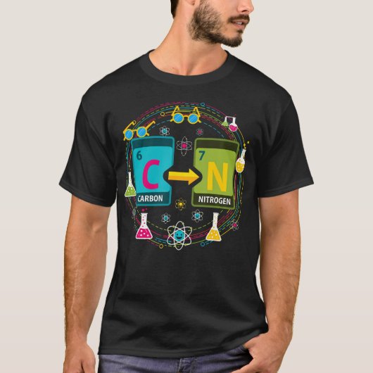 面白い 67 メメ 科学 化学 教師 周期表 T Tシャツ (正面)