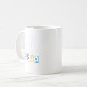 面白い 67 六七 数字 マッチング 元素 周期表 コーヒーマグカップ (正面左)