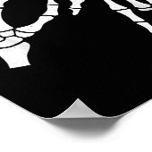 面白い 67 六 七 ミーム ハロウィーン スケルトン ハンド ポスター (角)