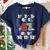 面白い 67 六 七 メモ クリスマスの12日間 ブラック Tシャツ