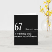 面白い 67 定義 67の意味 ミーム 6セブン カード (黄色い花)