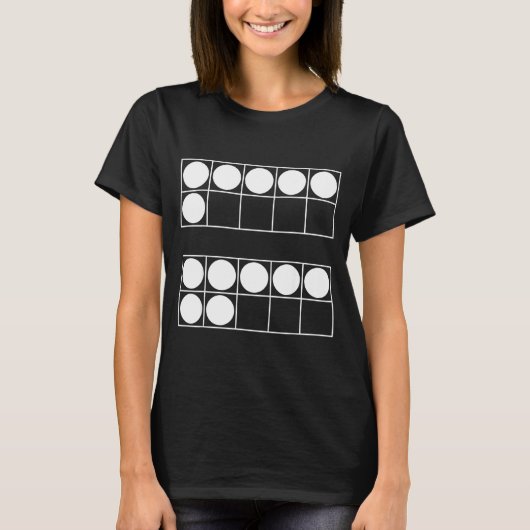 面白い 6 7 の数字の先生 生徒 六 七 メモ Tシャツ (正面)