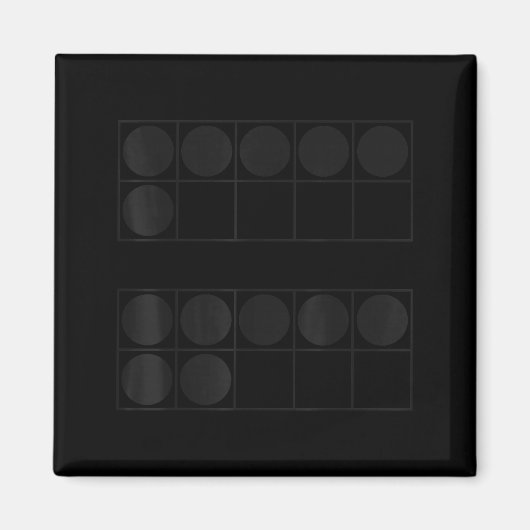 面白い 6 7 の数字 教師 生徒 シックス セブン ミーム マグネット (正面)