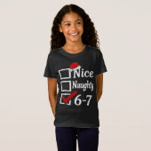 面白い 6-7 ミーム いい 子悪ガキ 67 クリスマスで脳が腐る Tシャツ (正面フル)