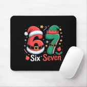 面白い 6 7 ミーム 妖精 サンタ クリスマス 六 七 少年 マウスパッド (マウス)