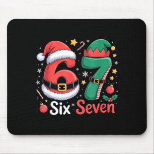 面白い 6 7 ミーム 妖精 サンタ クリスマス 六 七 少年 マウスパッド
