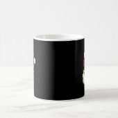 面白い 6 7 六 七 メメ Santa顔 クリスマス メンズ コーヒーマグカップ (中央)