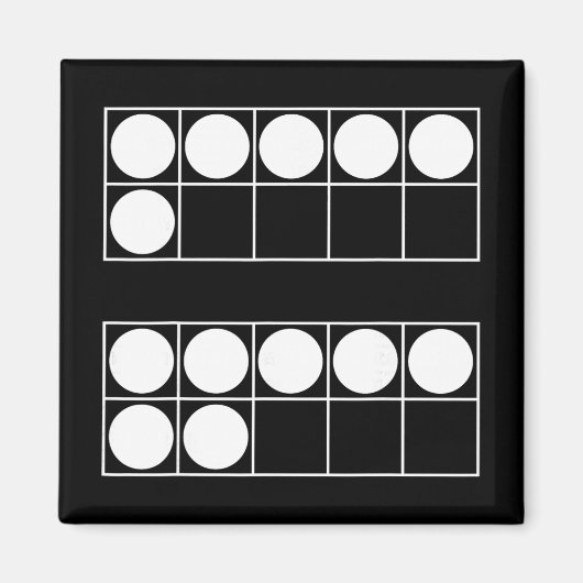 面白い 6 7 数字 先生 生徒 シックス セブン ミーム  マグネット (正面)