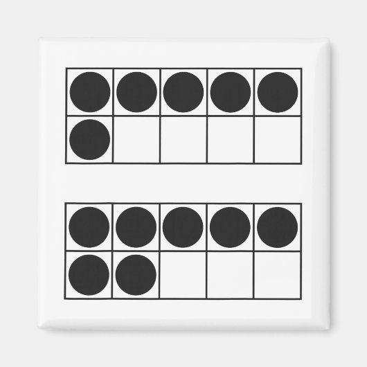 面白い 6 7 数字 先生 生徒 六 七 メ メ マグネット (正面)