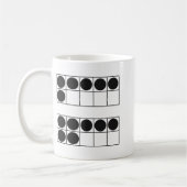 面白い 6 7 数字 教師 生徒 シックス セブン ミーム コーヒーマグカップ (左)