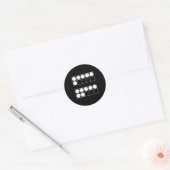 面白い 6 7 数字 数学 教師 生徒 六 七 ラウンドシール (封筒)
