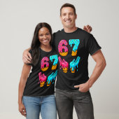 面白い 6 7 67 シックス セブン ミーム Tシャツ (ユニセックス)