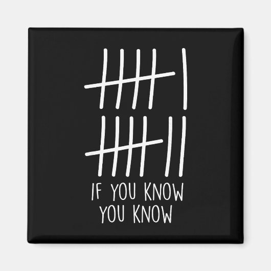 面白い 6 7 67 ミーム タリーマーク "You Know Yo" マグネット (正面)