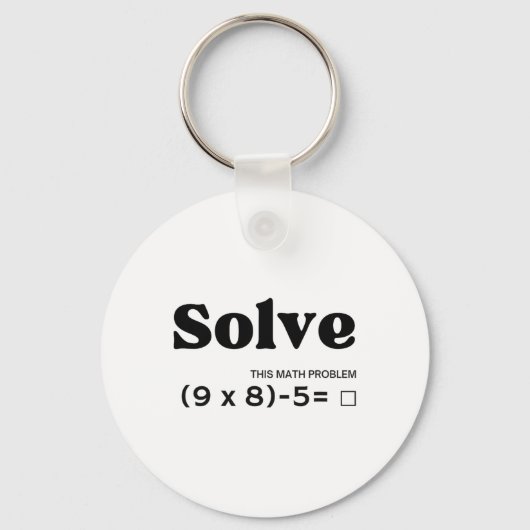 面白い 6 7 67 ミーム Pemdas 学校 数学の先生 キーホルダー (正面)
