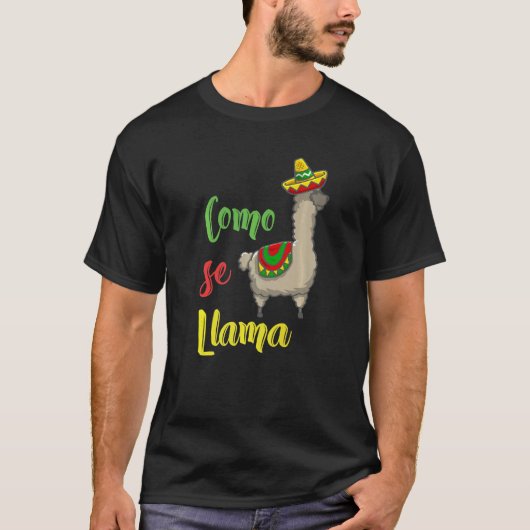 面白い Como Se Llama シンコデマヨ メキシコ Tシャツ (正面)