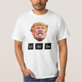 面白い CTRL ALT DEL トランプを弾劾 - 反トランプ Tシャツ (正面)