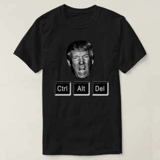 面白い CTRL ALT DEL トランプ再起動 - 反トランプ Tシャツ