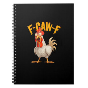 面白い F-Awk-F ニワトリ F-Caw-F おんどり パン レトロ Vi ノートブック
