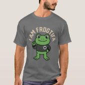 面白い I AM FROGTIFA ポートランドのカエルミーム Tシャツ (正面)