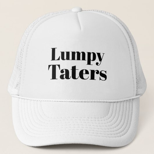 面白い LOL おもしろグッズ 野球 LUMPY TATERS キャップ (正面)