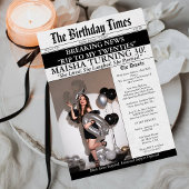 面白い RIP Twenties 新聞 30歳の誕生日 招待状